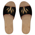 Womens Leather Sliders