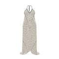 Halterneck backless dress