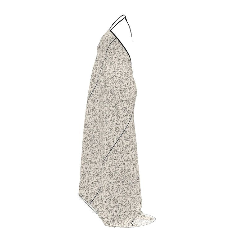 Halterneck backless dress