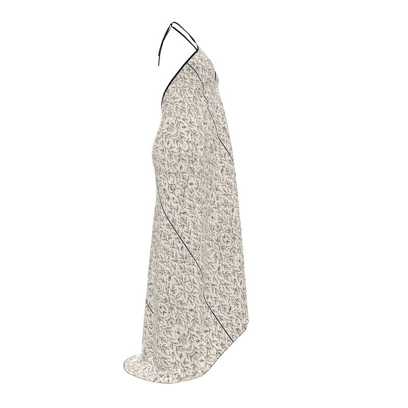Halterneck backless dress